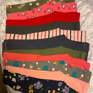 4T girl legging lot Various Brands